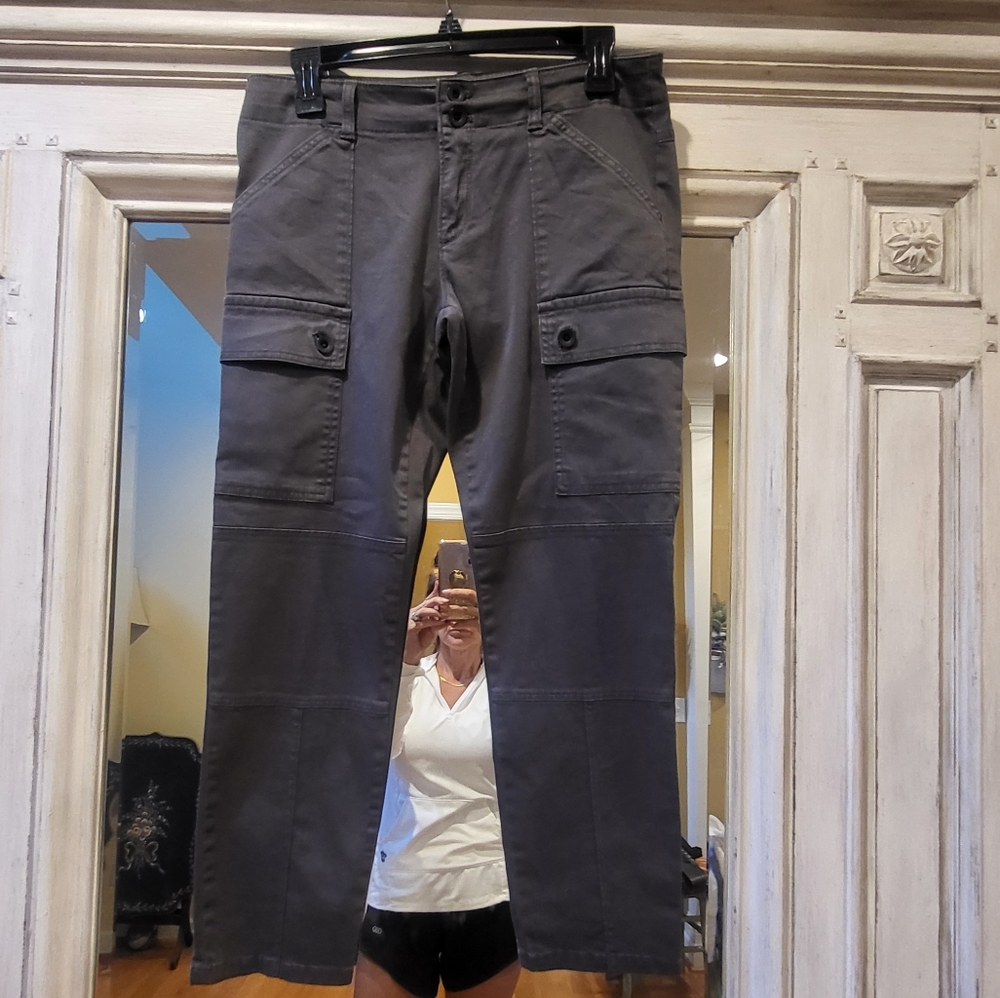 Banana Republic Grey Stretch Cargo Pants Sz. 8P